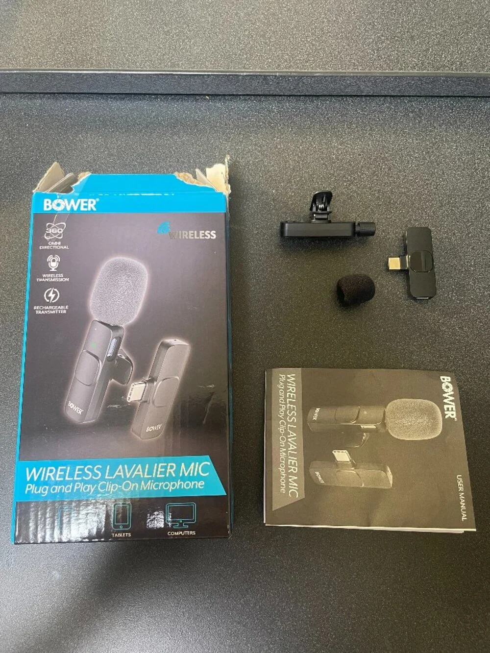 Bower Wireless Microphone for iPhone/Android - Picture 2 of 5